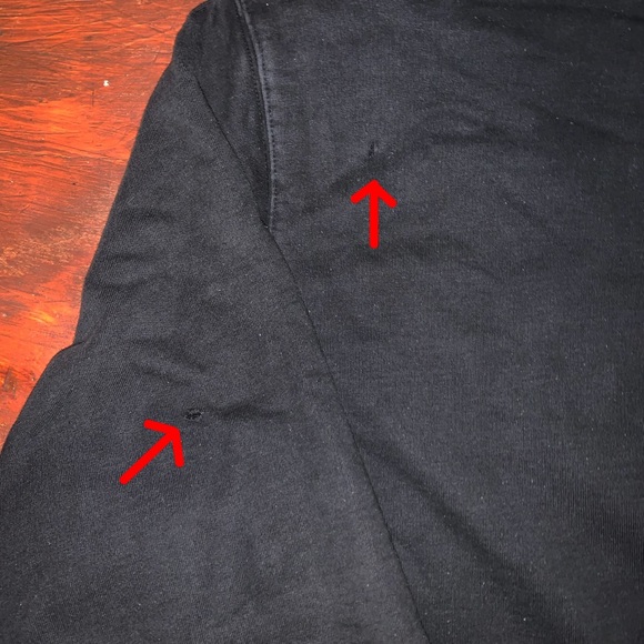 SUPREME LACOSTE HOODIE SS2018 Large Black Men’s Heavt Duty Hooded Sweatshirt - Picture 5 of 5